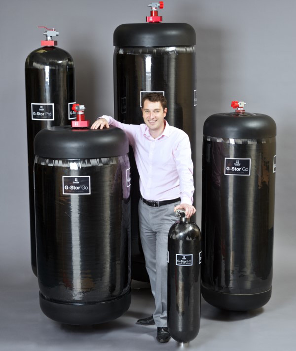 Mark Lawday alongside Luxfers Industry leading range of G-Stor Pro (Type-3) and G-Stor Go (Type-4) alternative fuel cylinders
