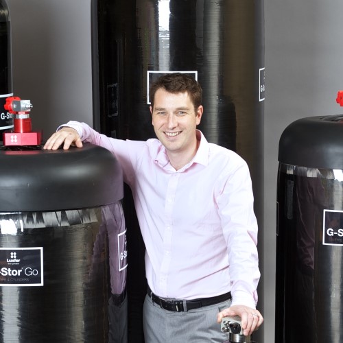 Mark Lawday alongside Luxfers Industry leading range of G-Stor Pro (Type-3) and G-Stor Go (Type-4)