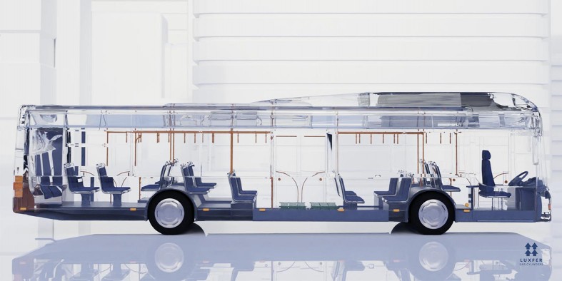 transparent image of hydrogen bus