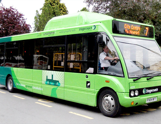 Diesel and biomethane dual fuel buses