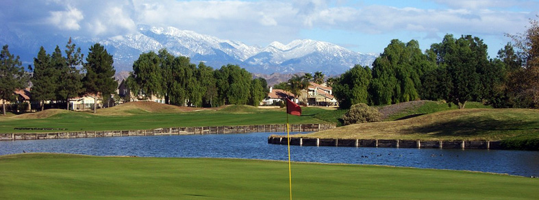 On the green looking at the clubhouse