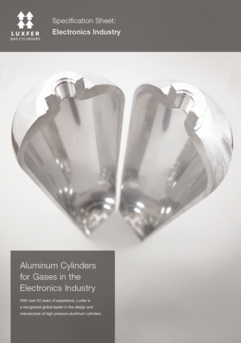 Cover of 'Aluminum Cylinders for Gases in the Electronics Industry'