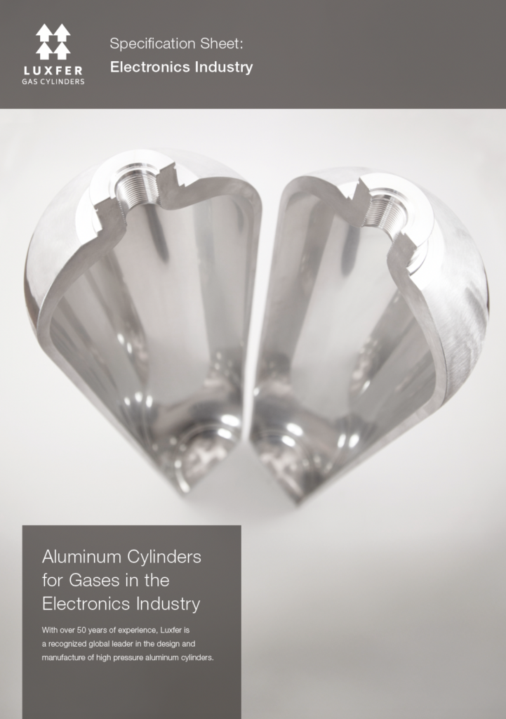 Cover of 'Aluminum Cylinders for Gases in the Electronics Industry'